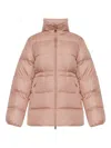 Moncler Womens Medium Pink Brossette Quilted Shell-down Jacket In Pink