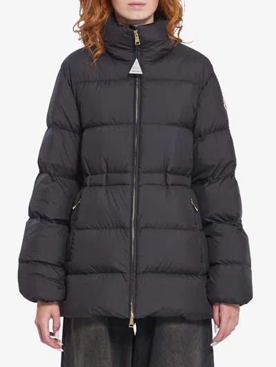 Moncler Brossette Recycled Nylon Down Jacket In Black