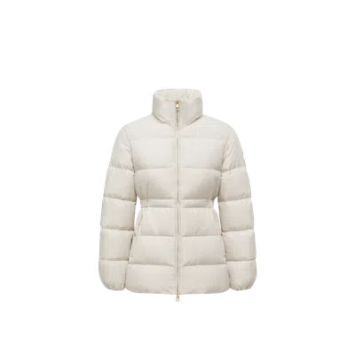 Moncler Womens Natural Brossette Quilted Shell-down Jacket In White
