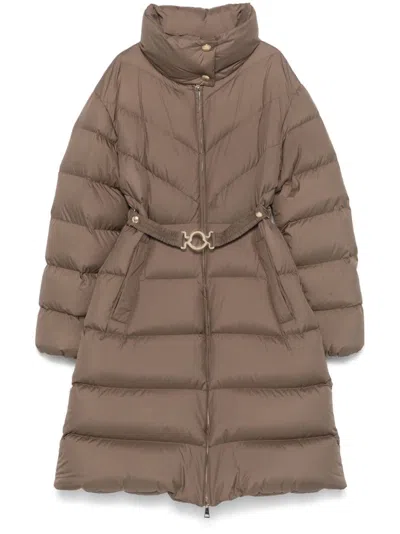 Moncler Brou Coat In Grey