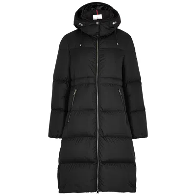Moncler Brouffier Black Quilted Shell Parka