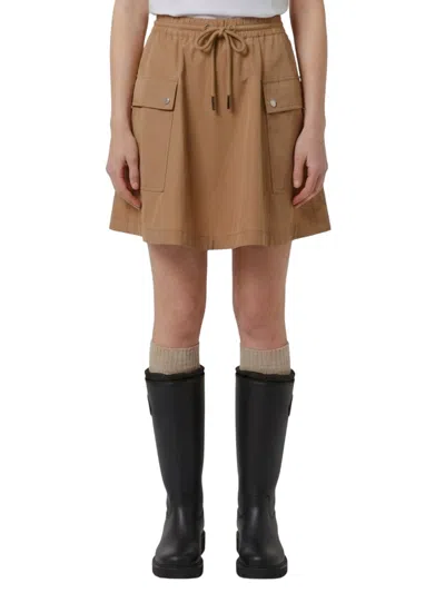 Moncler Light Brown Cottonblend Skirt
