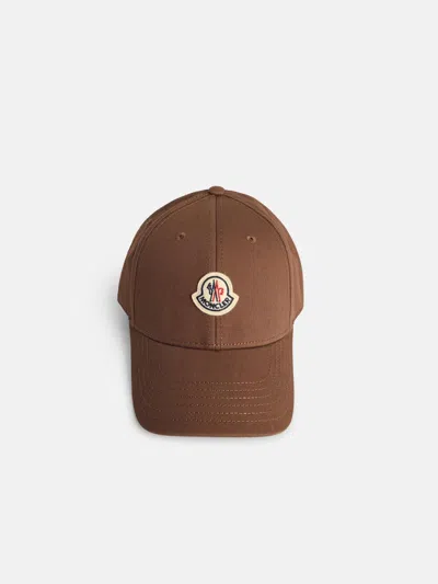 Moncler Brown Cotton Cap