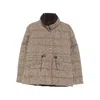 Moncler Antigony Quilted Wool-twill Down Jacket In Brown