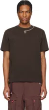 Moncler T-shirt Con Logo In 259 - Raisin