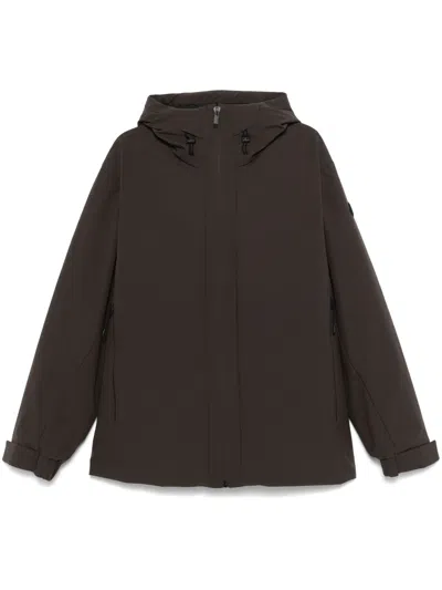 Moncler Brown Logo Patch Jacket