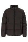 Moncler Dark Brown Nylon Erterle Down Jacket In Brown