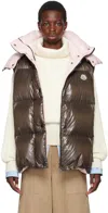 MONCLER BROWN LUZULE DOWN VEST