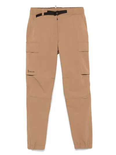 MONCLER BROWN MULTI POCKET TROUSERS
