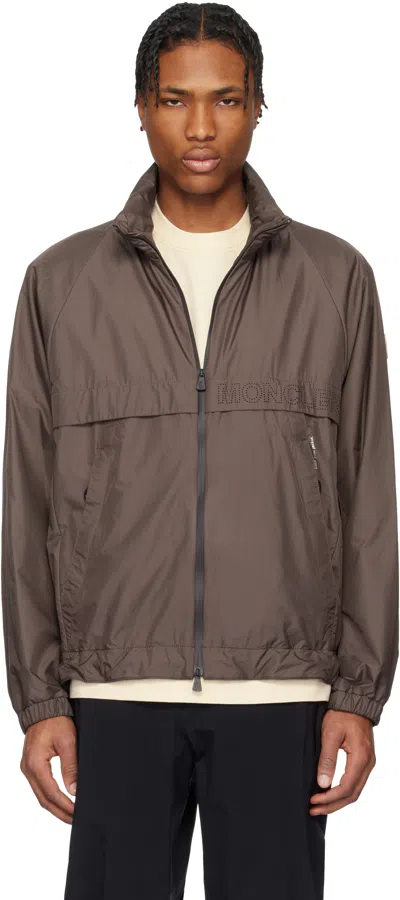 Moncler Brown Negara Packable Hooded Jacket In 263 - Chocolate
