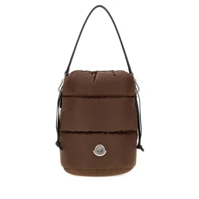 Moncler Brown Nylon Caradoc Bucket Bag 262 Borse A Secchiello