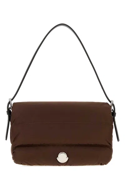 Moncler Brown Nylon Caradoc Shoulder Bag