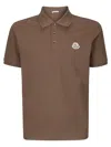 Moncler Brown Polo Shirt In Brown