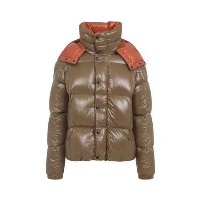 MONCLER BROWN PUFFER SOLID JACKET