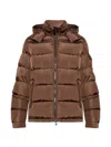 Moncler Maya Quilted Shell Down Jacket In Brown