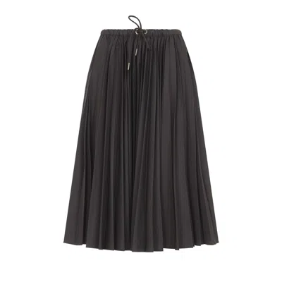 Moncler Brown Skirt In Black