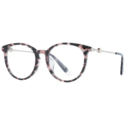 Moncler Brown Unisex Optical Frames In Gray