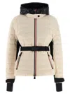 Moncler Bruche Puffer Jackets Beige In Black