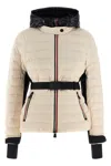 Moncler Bruche Puffer Jackets Beige In Black