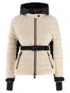 Moncler Bruche Puffer Jackets Beige In Black