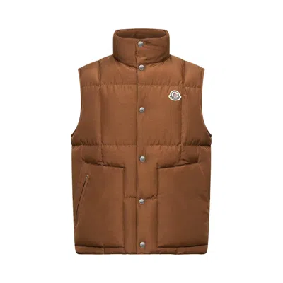 Pre-owned Moncler Brumelune Vest 'cognac' | Brown | Men's Size 5
