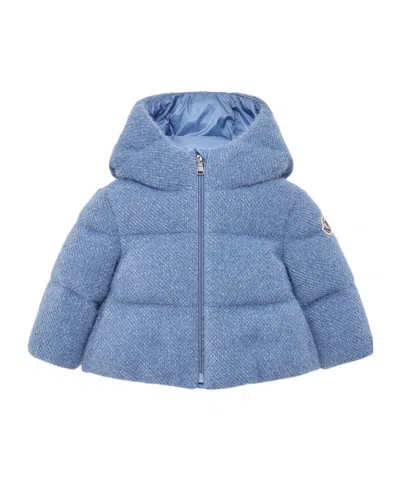 Moncler Bucara Hooded Down Jacket In Gray