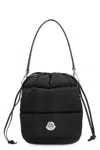 Moncler Caradoc Fabric Bucket Bag With Adjustable Strap In Black