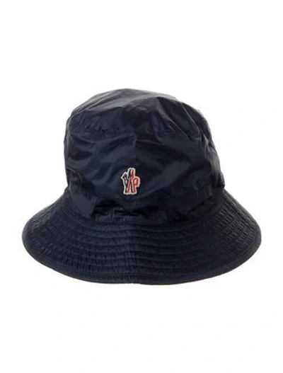 Pre-owned Moncler Bucket Hat In Blue
