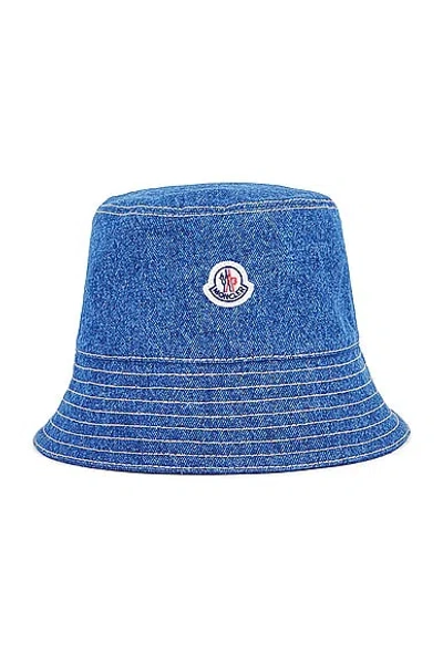 Moncler Bucket Hat In Blue