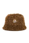 Moncler Bucket Hat In Brown