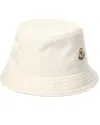 Moncler Logo-patch Bucket Hat In Metallic