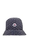 Moncler Monogram-print Bucket Hat In Nero