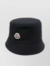 Moncler Bucket Hat Stitched Brim In Black