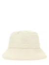 Moncler Bucket Hat With Logo In White