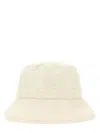 Moncler Bucket Hat With Logo In White