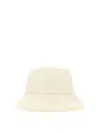 Moncler Bucket Hat With Logo In White