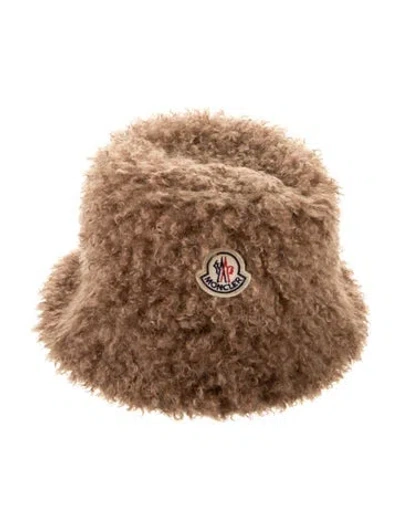 Pre-owned Moncler Bucket Hat  W/tags In Brown