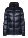 Moncler Midnight Blue Nylon Douro Down Jacket In Blue