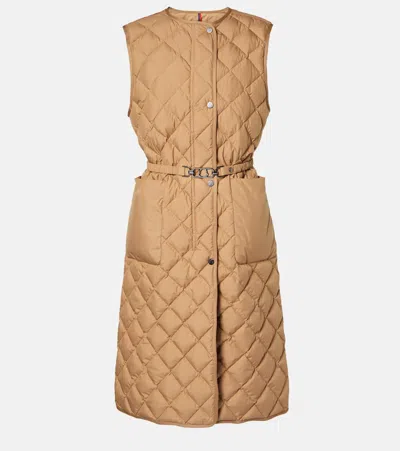 Moncler Daunenweste Butor In Beige