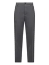 Moncler Button-fastening Jersey Trousers In Gray