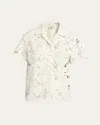 Moncler Short Sleeve Button-down Shirt In Miscellaneous