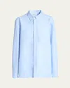 Moncler Button-front Shirt In Dark Blue