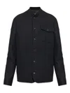 Moncler Buttoned Pocket Shirt Jacket In Black