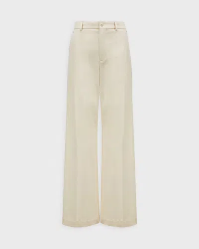 Moncler Byxor Tailored Cotton Gabardine Ljusbeige
