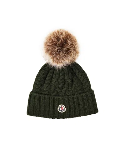 Moncler Cableknit Wool Beanie In Multi