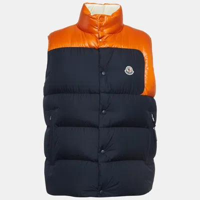 Pre-owned Moncler Cadenet Colorblocked Synthetic Puffer Down Gilet Xl In Multicolor