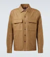 Moncler Callaqui Linen-blend Overshirt In Beige