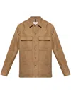 Moncler 'callaqui' Jacket Featuring Front Pockets In Brown