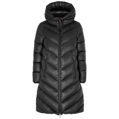 Moncler Cambales Quilted Shell Coat In Black