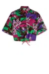 Moncler Floral-print Cotton-poplin Shirt In F57
